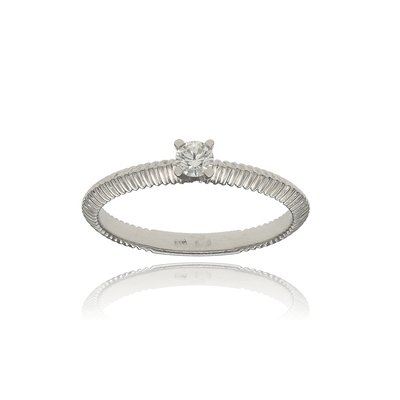 Fehér arany gyűrű 52-es méret (B41257_3I)